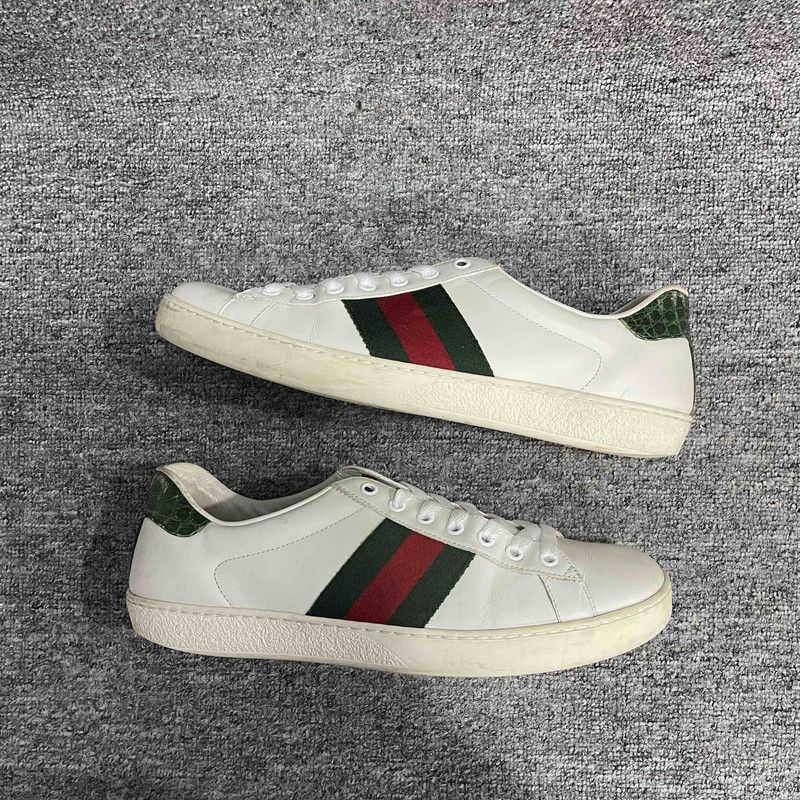 Gucci Gucci Ace Leather Low-Top Sneakers for Men 0079 Size US 8.5 / EU 41-42 - 11 Thumbnail