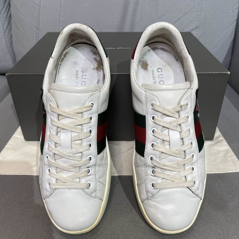 Gucci Gucci ACE Leather Low-Top Fashion Sneakers 0079 Size US 7.5 / EU 40-41 - 2 Thumbnail