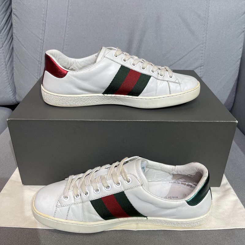 Gucci Gucci ACE Leather Low-Top Fashion Sneakers 0079 Size US 7.5 / EU 40-41 - 7 Thumbnail