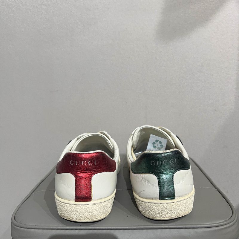 Gucci Gucci Ace Leather Low-Top Fashion Sneakers 0079 Size US 8.5 / EU 41-42 - 3 Thumbnail