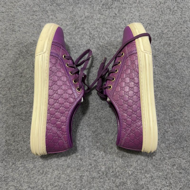 Gucci Gucci Purple Print Sneakers 0079 Size US 5.5 / EU 38 - 7 Thumbnail