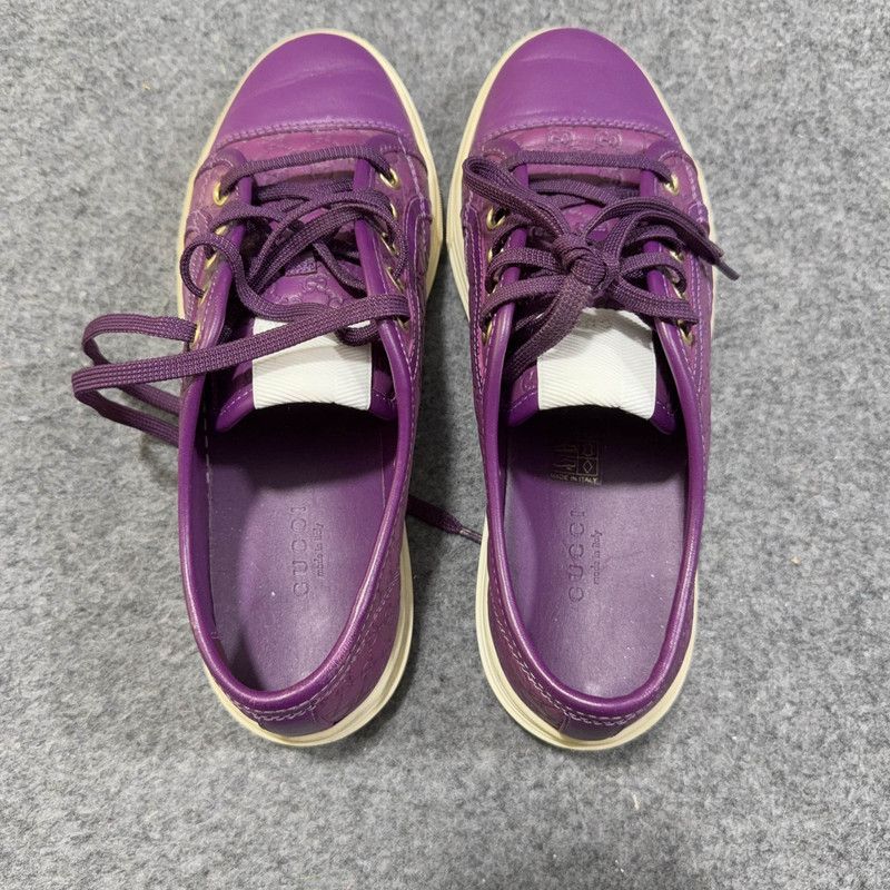 Gucci Gucci Purple Print Sneakers 0079 Size US 5.5 / EU 38 - 6 Thumbnail