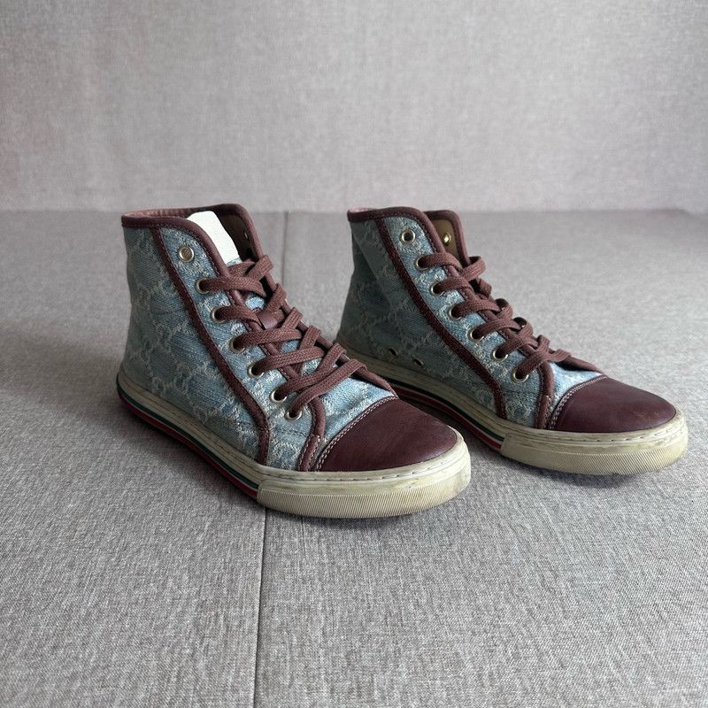 Gucci Gucci Colorful High-Top Canvas Sneakers 0079 Size US 5.5 / EU 38 - 3 Thumbnail