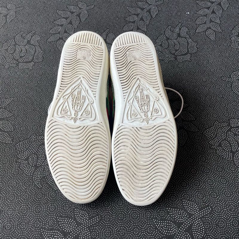 Gucci Gucci Ace Embroidered Low-Top Sneakers 0079 Size US 7.5 / EU 40-41 - 4 Thumbnail
