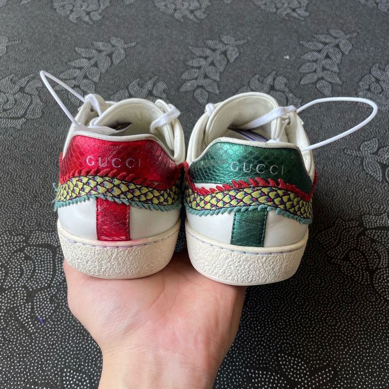 Gucci Gucci Ace Embroidered Low-Top Sneakers 0079 Size US 7.5 / EU 40-41 - 3 Thumbnail