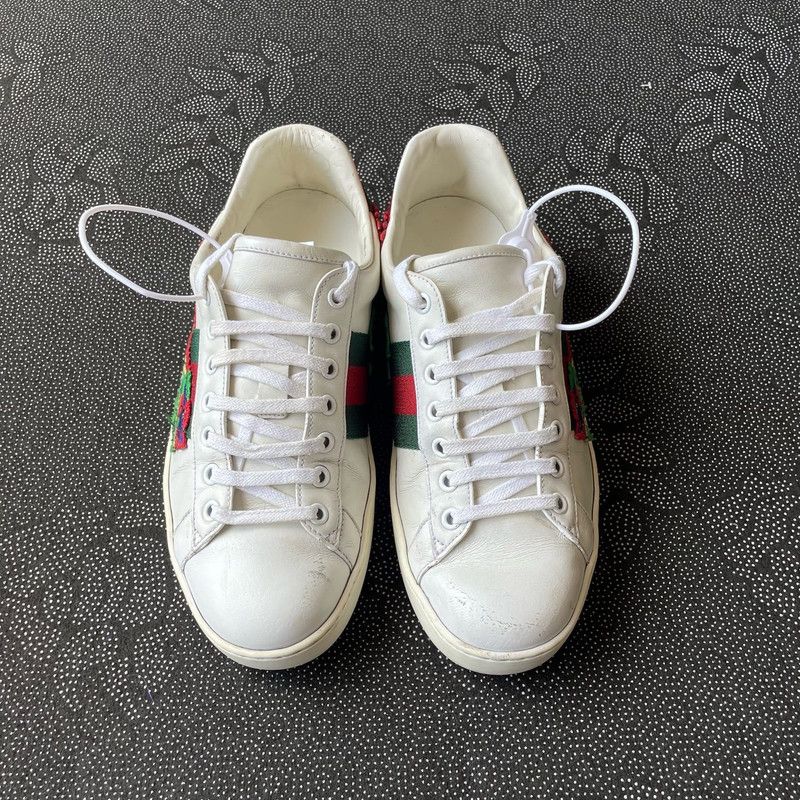 Gucci Gucci Ace Embroidered Low-Top Sneakers 0079 Size US 7.5 / EU 40-41 - 2 Thumbnail