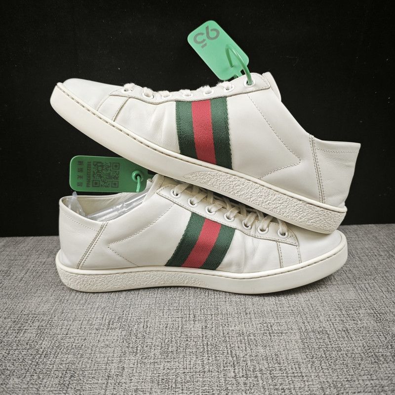 Gucci Gucci Ace Leather Bee Low-Top Sneakers 0079 Size US 6.5 / EU 39-40 - 7 Thumbnail