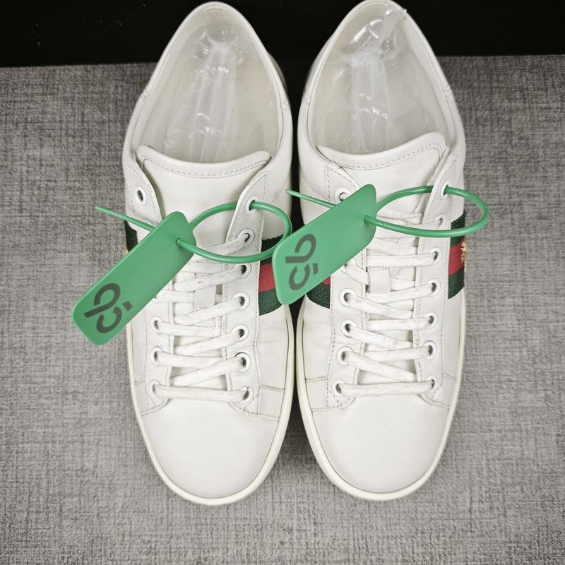 Gucci Gucci Ace Leather Bee Low-Top Sneakers 0079 Size US 6.5 / EU 39-40 - 8 Thumbnail