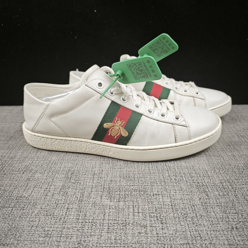 Gucci Gucci Ace Leather Bee Low-Top Sneakers 0079 Size US 6.5 / EU 39-40 - 9 Thumbnail