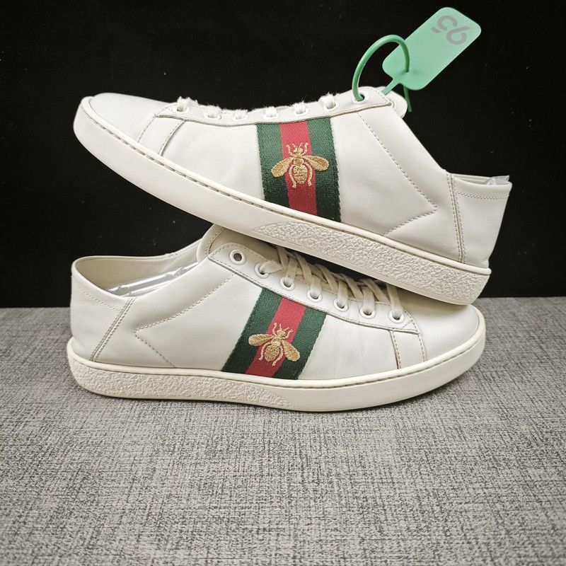 Gucci Gucci Ace Leather Bee Low-Top Sneakers 0079 Size US 6.5 / EU 39-40 - 6 Thumbnail