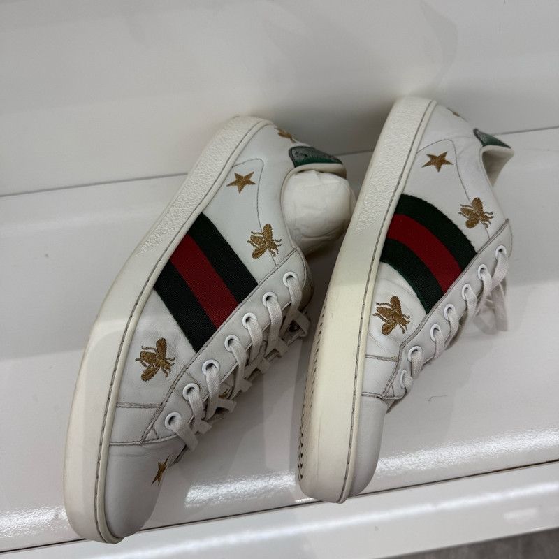 Gucci Gucci Ace Embroidered Bee Fashion Sneakers for Men 0079 Size US 7.5 / EU 40-41 - 7 Thumbnail