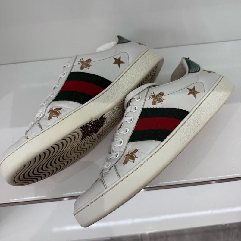 Gucci Gucci Ace Embroidered Bee Fashion Sneakers for Men 0079 Size US 7.5 / EU 40-41 - 6 Thumbnail