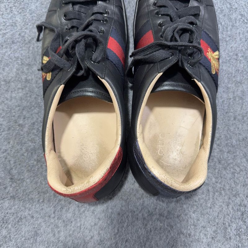 Gucci Gucci Ace Bee Print Fashion Sneakers for Men 0079 Size US 8.5 / EU 41-42 - 7 Thumbnail