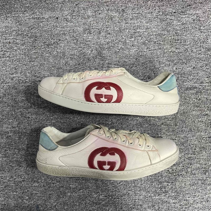Gucci Gucci ACE Double G Sport Sneakers for Men 0079 Size US 8 / EU 41 - 11 Thumbnail