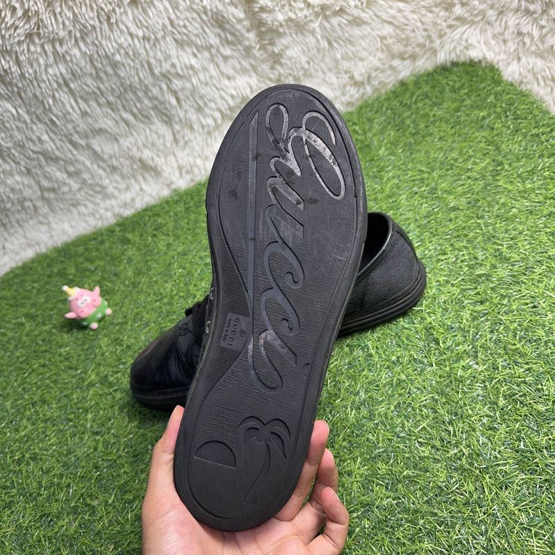 Gucci Gucci Black Blue Low-Top Fashion Sneakers 0079 Size US 9.5 / EU 42-43 - 6 Thumbnail