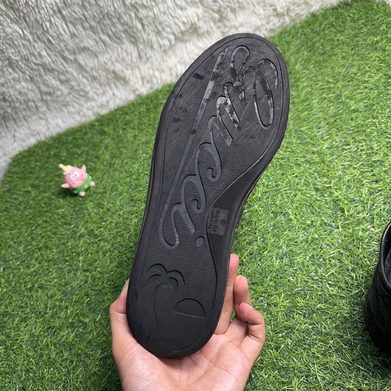 Gucci Gucci Black Blue Low-Top Fashion Sneakers 0079 Size US 9.5 / EU 42-43 - 7 Thumbnail