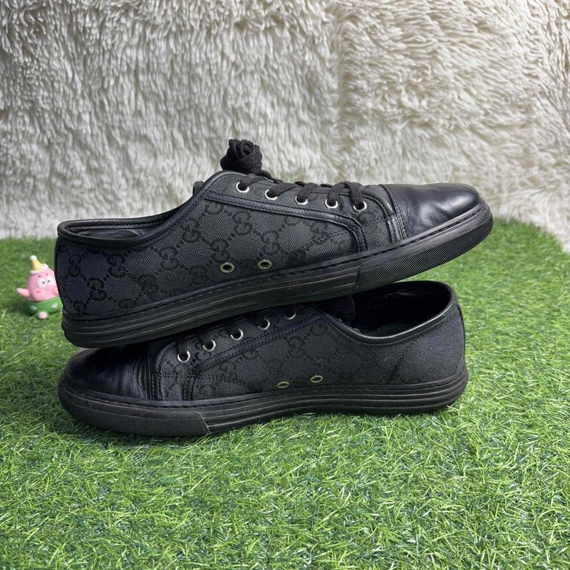 Gucci Gucci Black Blue Low-Top Fashion Sneakers 0079 Size US 9.5 / EU 42-43 - 10 Thumbnail