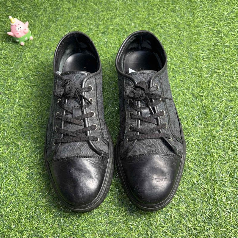 Gucci Gucci Black Blue Low-Top Fashion Sneakers 0079 Size US 9.5 / EU 42-43 - 2 Thumbnail
