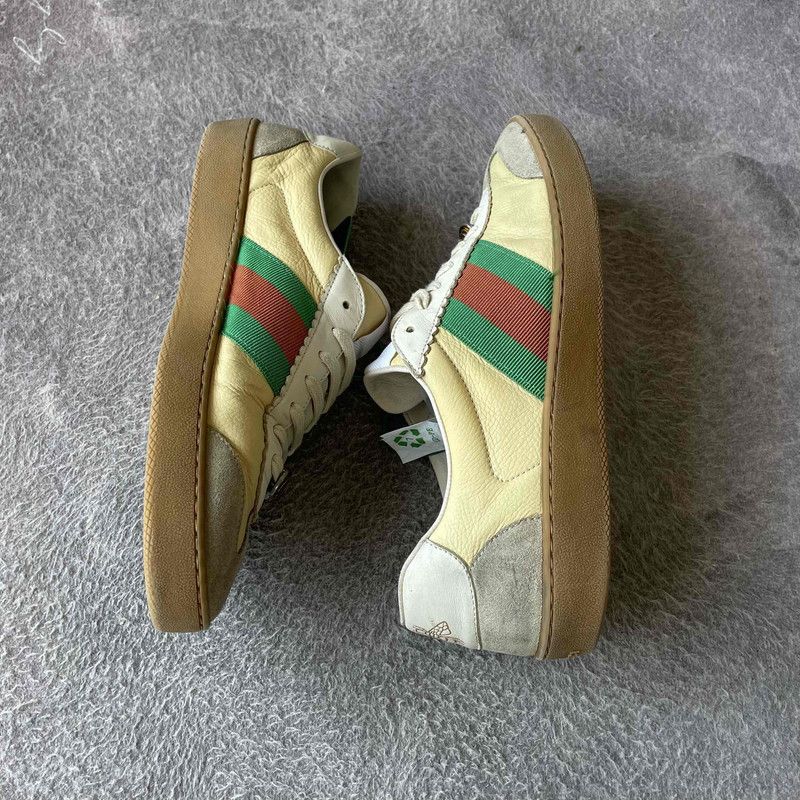 Gucci Gucci Leather Low-Top Fashion Sneakers for Men 0079 Size US 9.5 / EU 42-43 - 6 Thumbnail