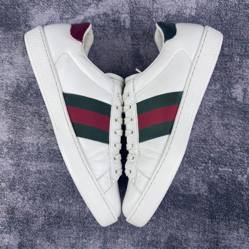 Gucci Gucci Ace Tiger Embroidered Low-Top Sneakers 0079 Size US 8.5 / EU 41-42 - 7 Thumbnail