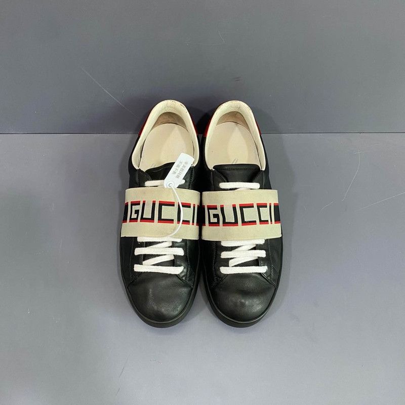 Gucci Gucci Ace Leather Stripe Low-Top Sneakers 0079 Size US 9 / EU 42 - 2 Thumbnail