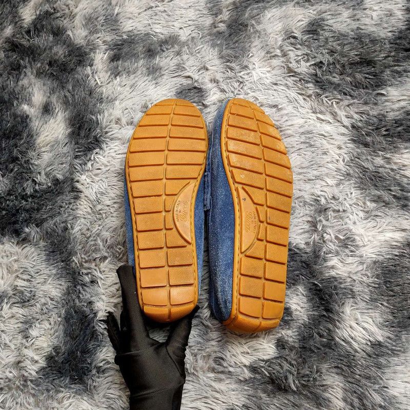 Gucci Gucci Blue Casual Leather Loafers for Men 0079 Size US 8 / EU 41 - 6 Thumbnail