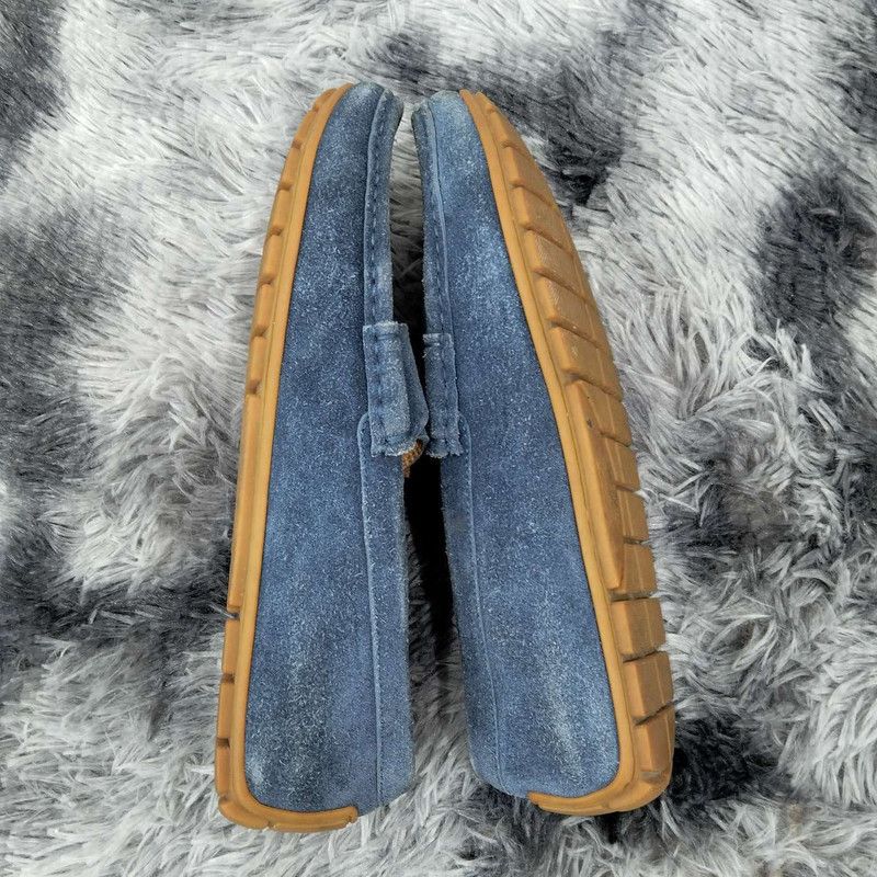 Gucci Gucci Blue Casual Leather Loafers for Men 0079 Size US 8 / EU 41 - 3 Thumbnail