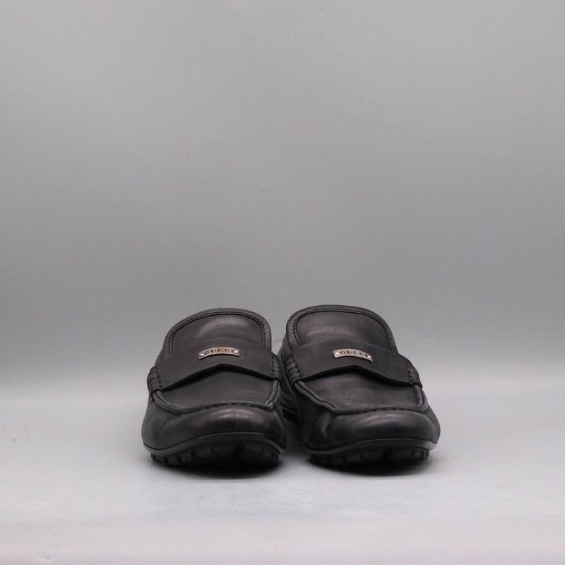 Gucci Gucci Leather Logo Loafers for Men 0079 Size US 8 / EU 41 - 2 Thumbnail