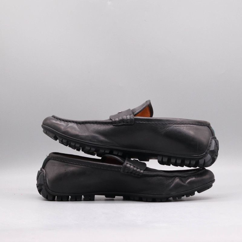 Gucci Gucci Leather Logo Loafers for Men 0079 Size US 8 / EU 41 - 9 Thumbnail