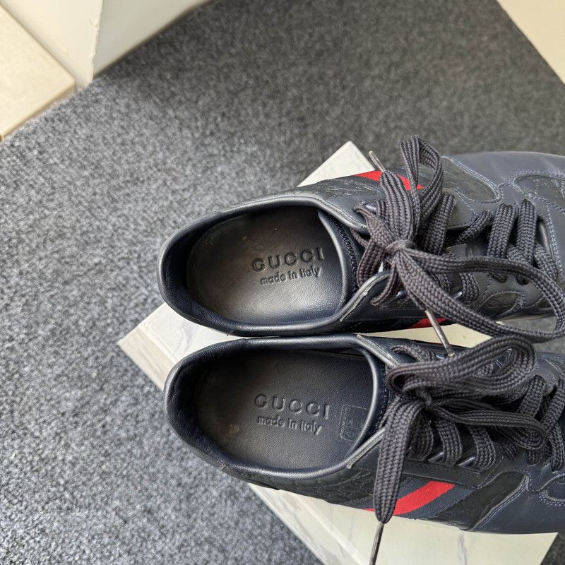 Gucci Gucci Low-Top Casual Sneakers with Red Stripe 0079 Size US 8 / EU 41 - 6 Thumbnail