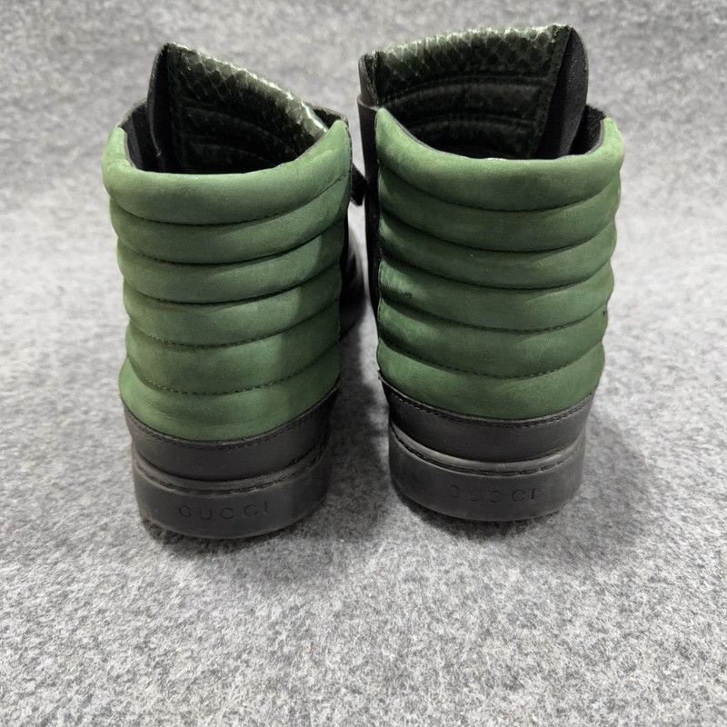 Gucci Gucci Stylish High-Top Sneakers in Green and Black 0079 Size US 8.5 / EU 41-42 - 3 Thumbnail