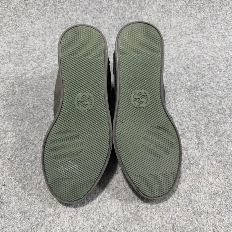 Gucci Gucci Stylish High-Top Sneakers in Green and Black 0079 Size US 8.5 / EU 41-42 - 4 Thumbnail