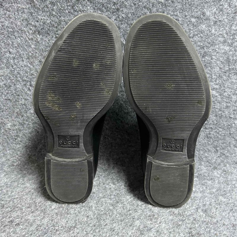 Gucci GUCCI Stylish Black Leather Dress Shoes for Men 0079 Size US 8 / EU 41 - 4 Thumbnail