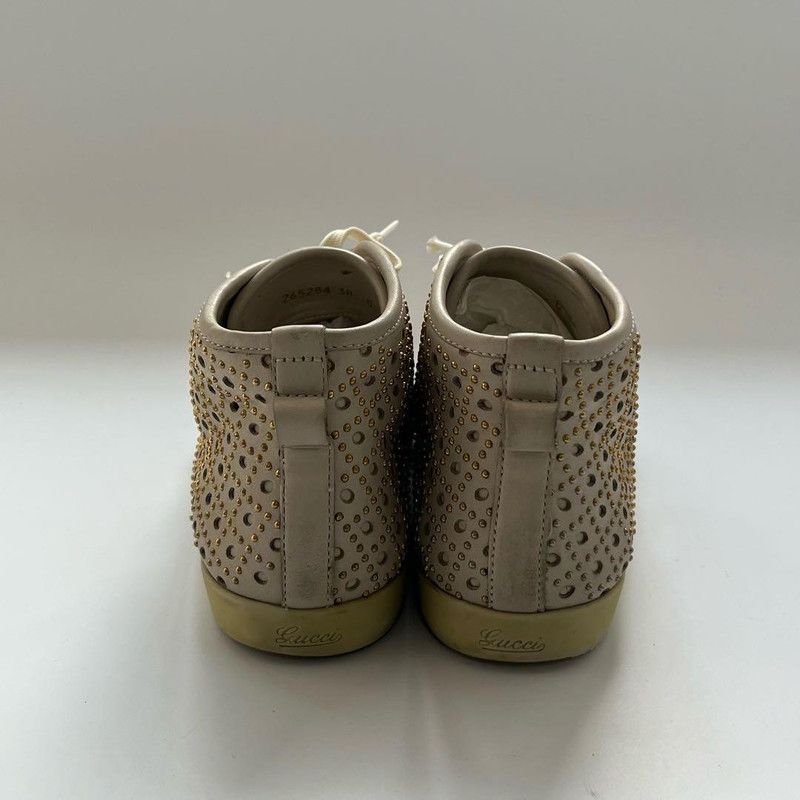 Gucci Gucci Studded Perforated Leather Casual Shoes 0079 Size US 7.5 / EU 40-41 - 4 Thumbnail