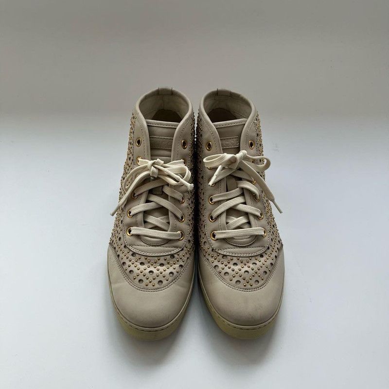Gucci Gucci Studded Perforated Leather Casual Shoes 0079 Size US 7.5 / EU 40-41 - 3 Thumbnail