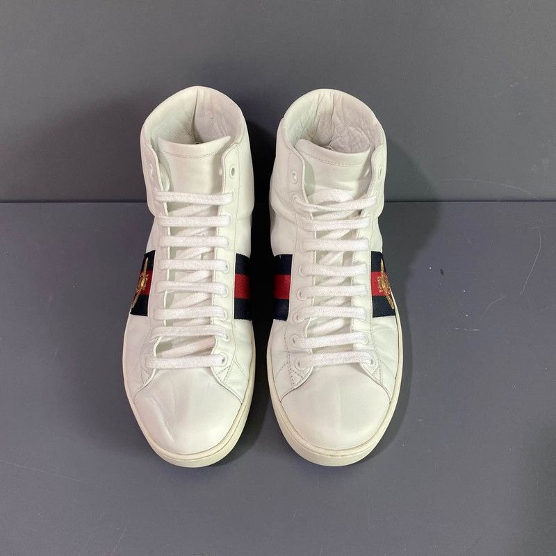 Gucci Gucci Ace High-Top Sneaker in White 0079 Size US 7.5 / EU 40-41 - 2 Thumbnail