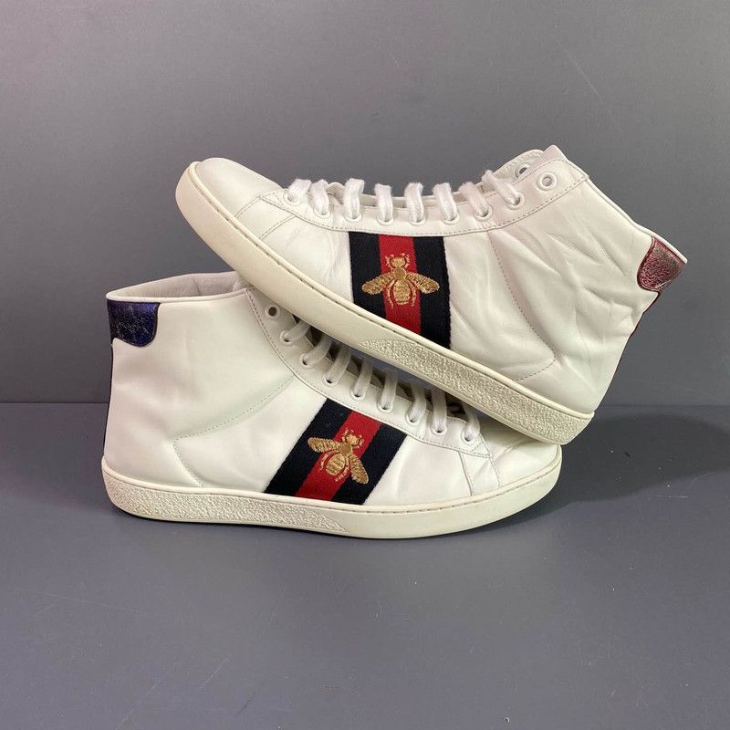 Gucci Gucci Ace High-Top Sneaker in White 0079 Size US 7.5 / EU 40-41 - 6 Thumbnail