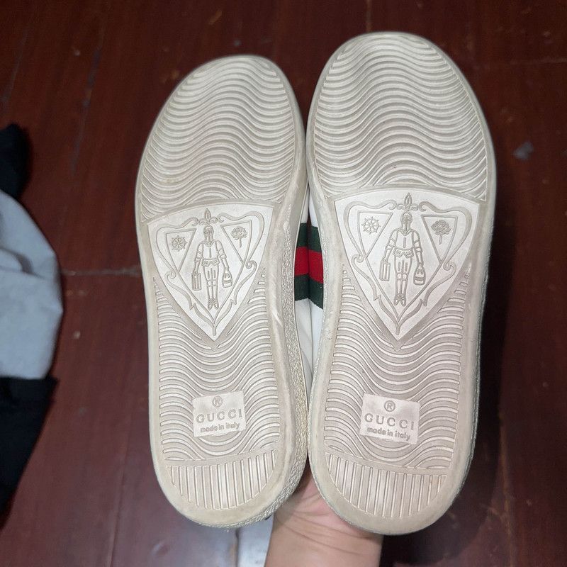 Gucci Gucci White Bee Emblem Sneakers 0079 Size US 5.5 / EU 38 - 4 Thumbnail
