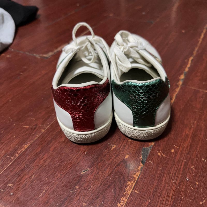 Gucci Gucci White Bee Emblem Sneakers 0079 Size US 5.5 / EU 38 - 3 Thumbnail