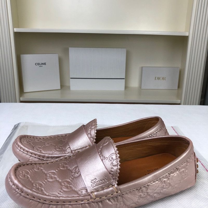 Gucci Gucci Leather Loafers in Soft Pink 0079 Size US 6.5 / EU 39-40 - 2 Thumbnail