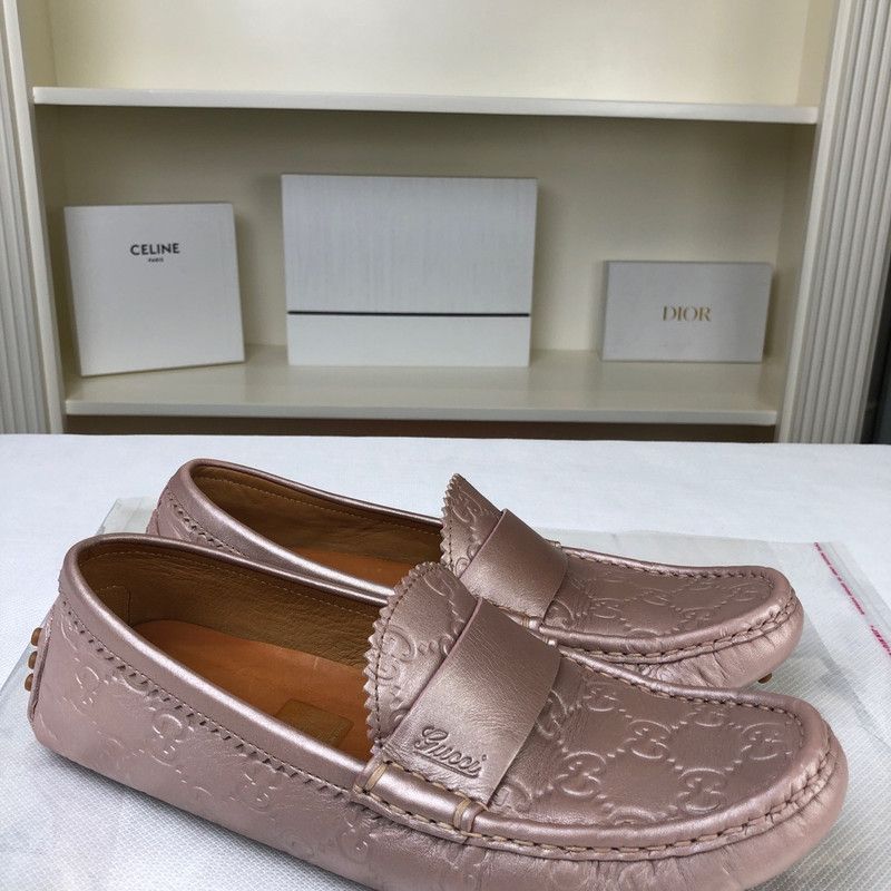 Gucci Gucci Leather Loafers in Soft Pink 0079 Size US 6.5 / EU 39-40 - 8 Thumbnail