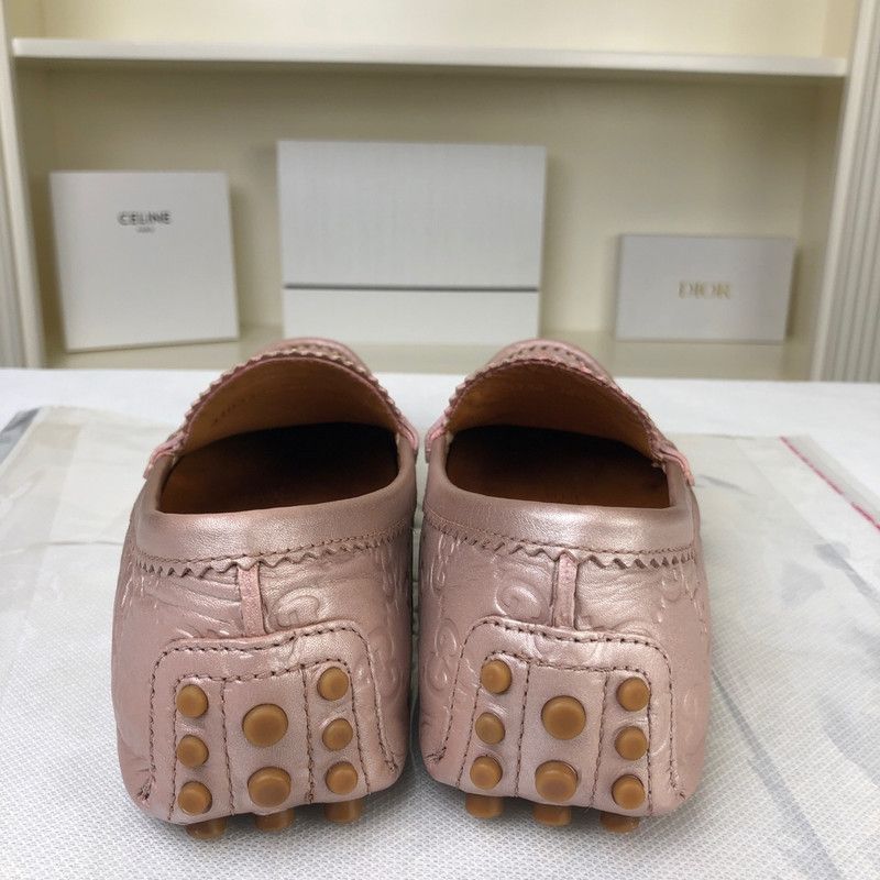 Gucci Gucci Leather Loafers in Soft Pink 0079 Size US 6.5 / EU 39-40 - 3 Thumbnail