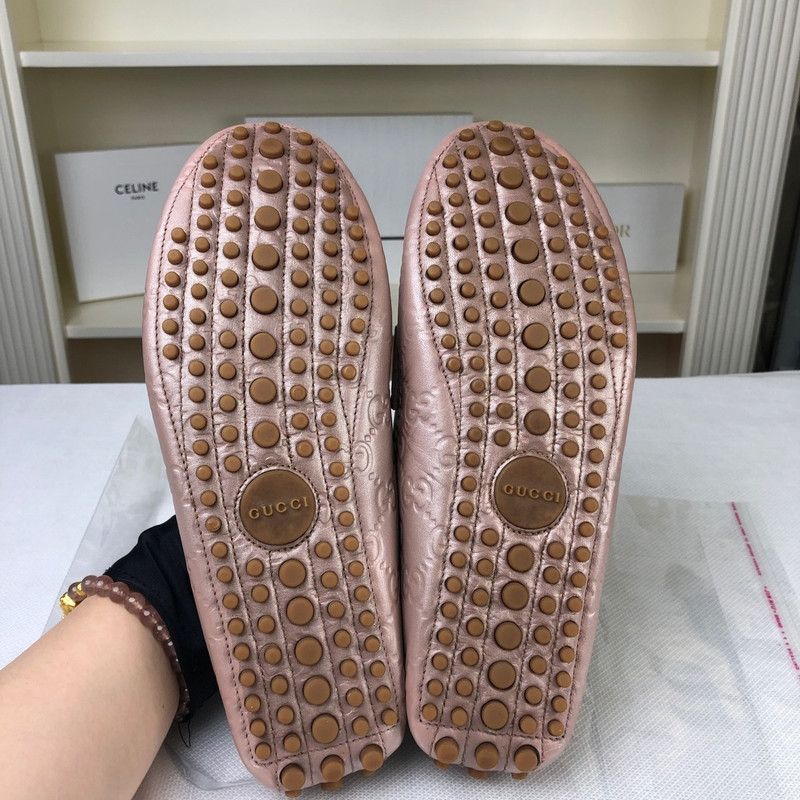 Gucci Gucci Leather Loafers in Soft Pink 0079 Size US 6.5 / EU 39-40 - 5 Thumbnail