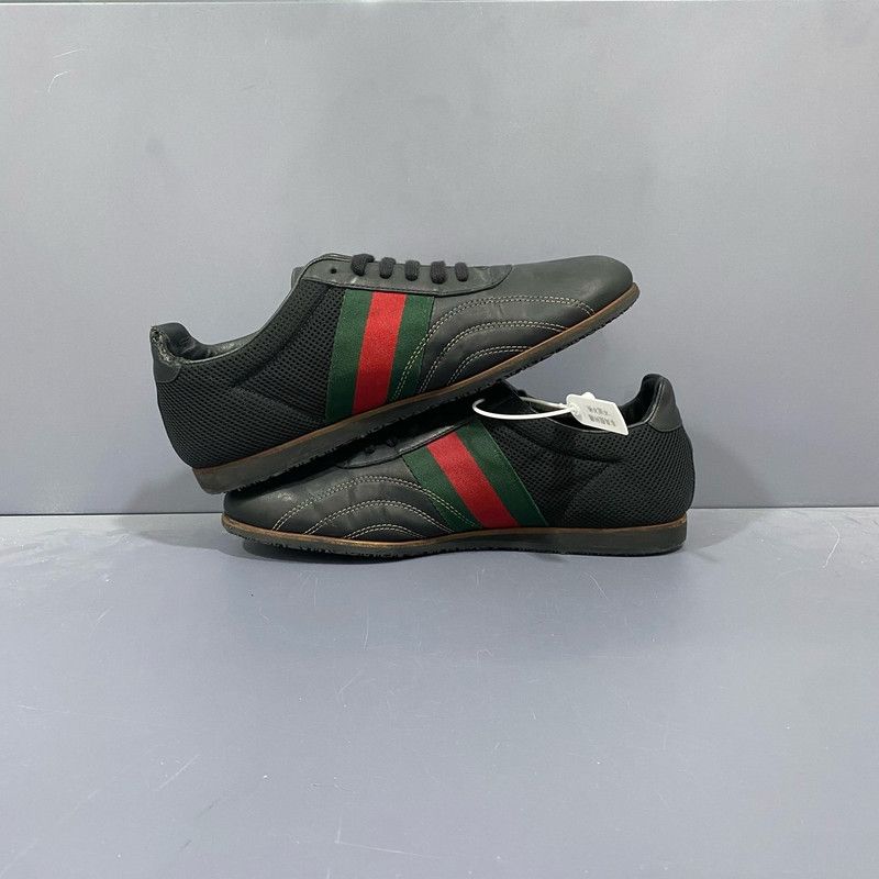 Gucci Gucci Classic Striped Black Casual Sneakers 0079 Size US 8 / EU 41 - 4 Thumbnail