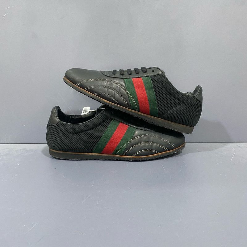 Gucci Gucci Classic Striped Black Casual Sneakers 0079 Size US 8 / EU 41 - 3 Thumbnail