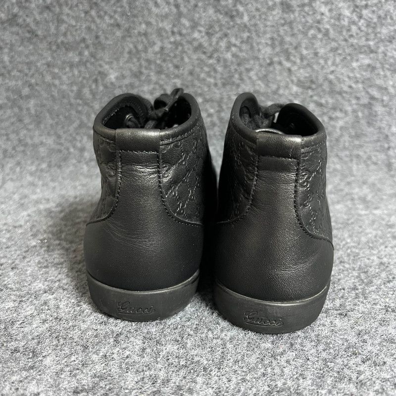 Gucci Gucci Guccissima Hi Top Sneakers in Black 0079 Size US 5.5 / EU 38 - 3 Thumbnail