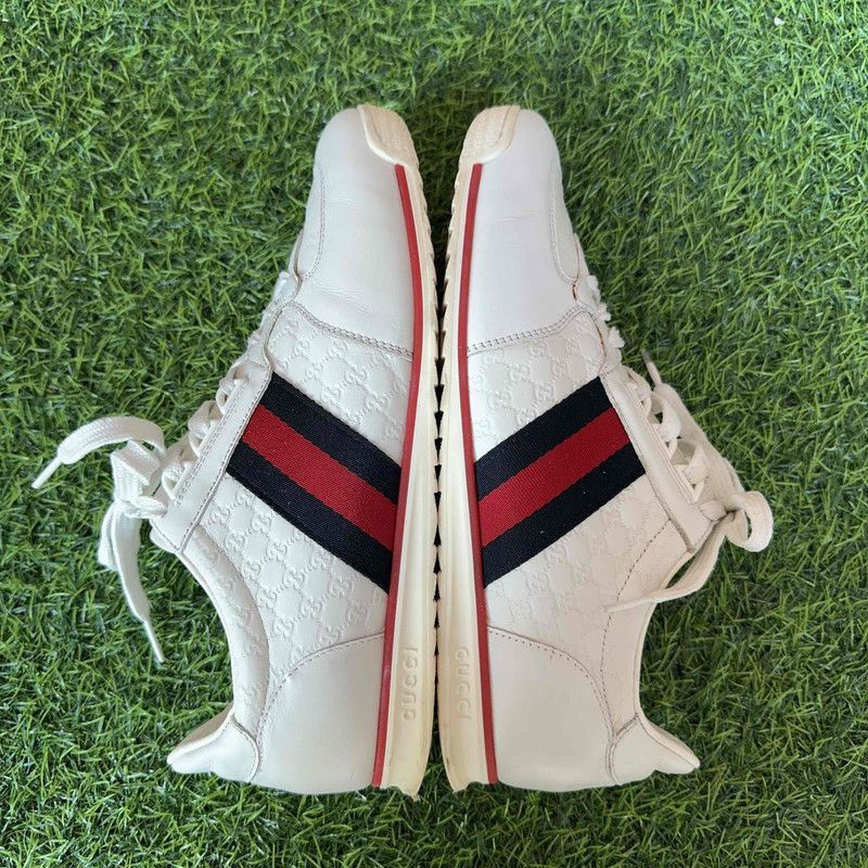 Gucci Gucci GG Monogram Leather Canvas Sneakers 0079 Size US 8 / EU 41 - 14 Thumbnail