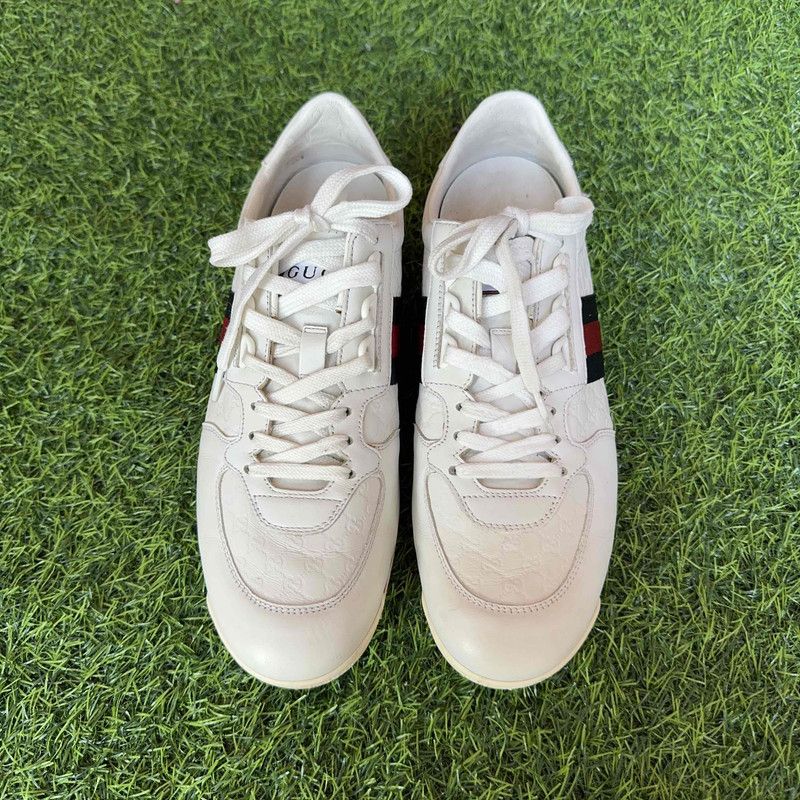 Gucci Gucci GG Monogram Leather Canvas Sneakers 0079 Size US 8 / EU 41 - 2 Thumbnail
