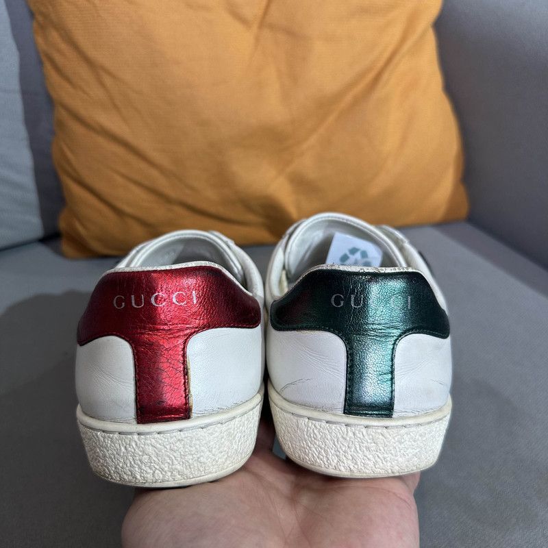 Gucci Gucci Ace Leather Low-Top Sneakers for Men 0079 Size US 8.5 / EU 41-42 - 3 Thumbnail