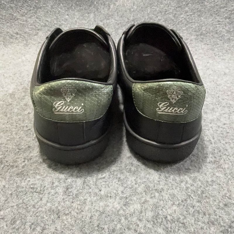 Gucci Gucci Stylish Black Leather Sneakers 0079 Size US 8.5 / EU 41-42 - 3 Thumbnail